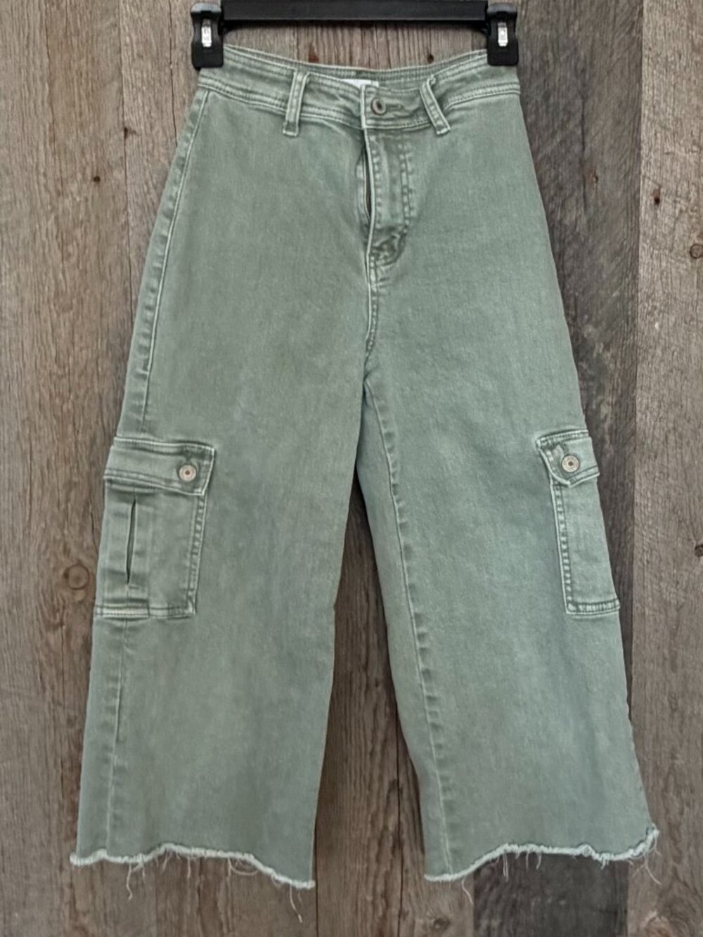 Vervet Green Jeans 25 Wide Leg